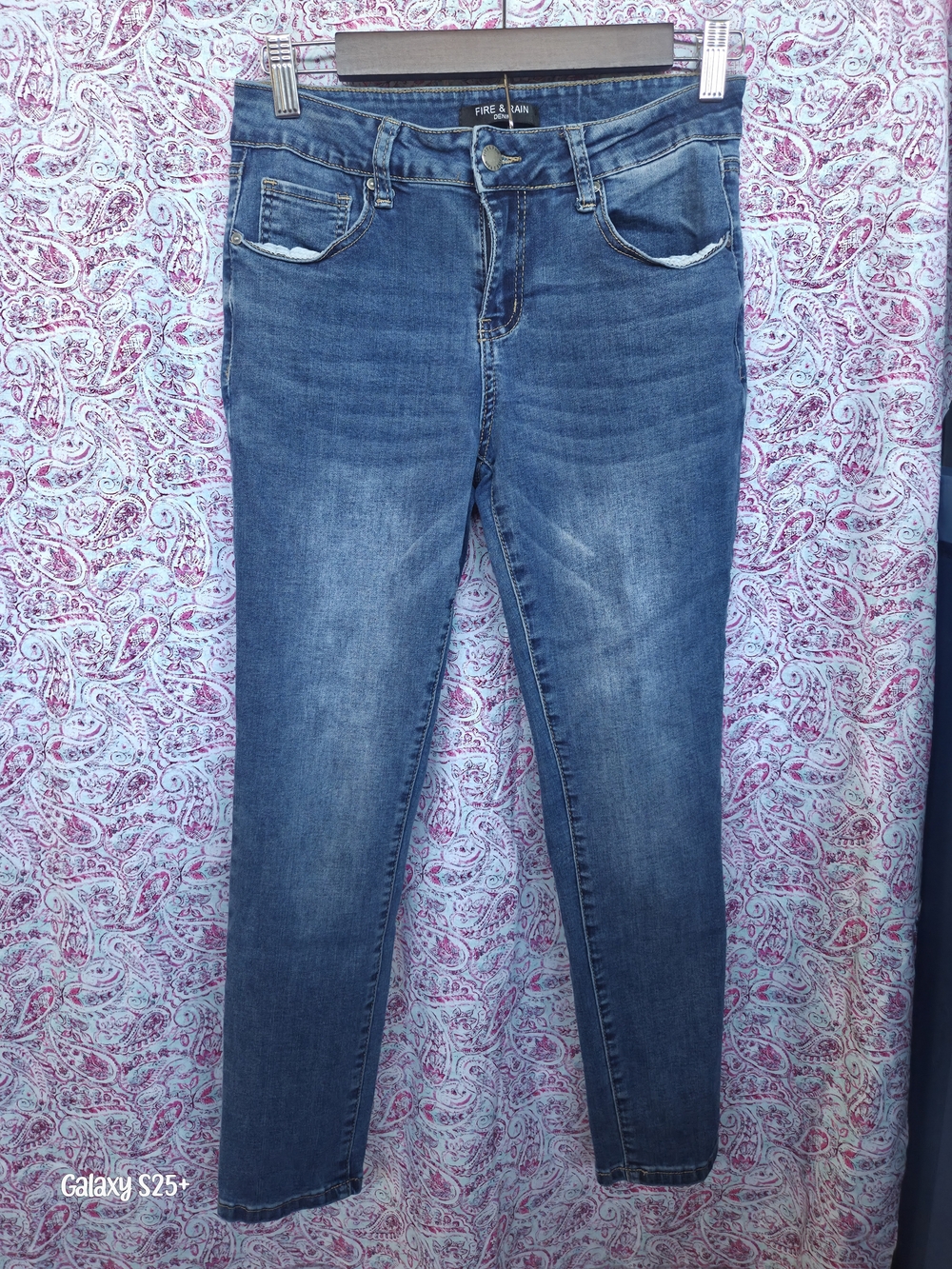 Kids Blue Denim Jeans- Fire & Rain Size 9